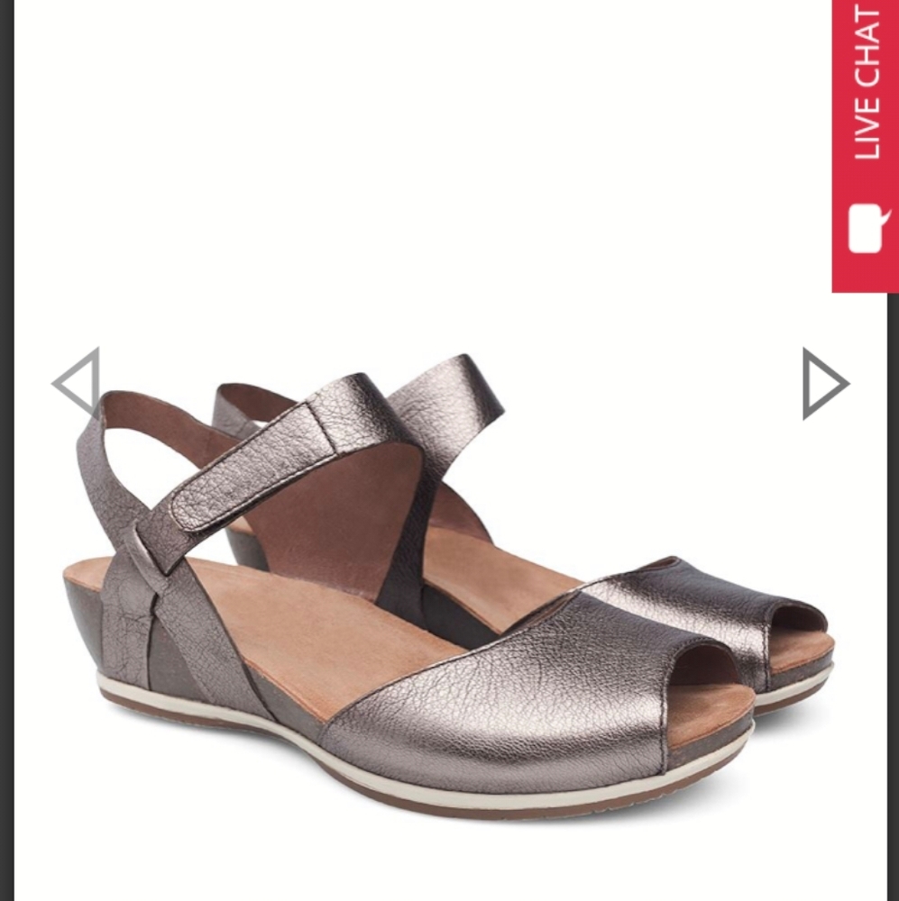 Dansko sandals- Vera Pewter Nappa